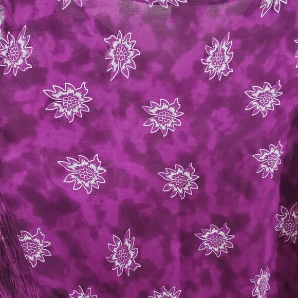 American Sweetheart Women's Sleeveless Purple Flowy Boho Dress Elastic Size M - Picture 13 of 15